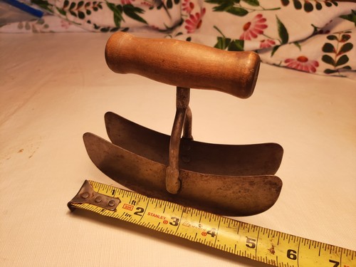 Vintage double blade mezzaluna - double,