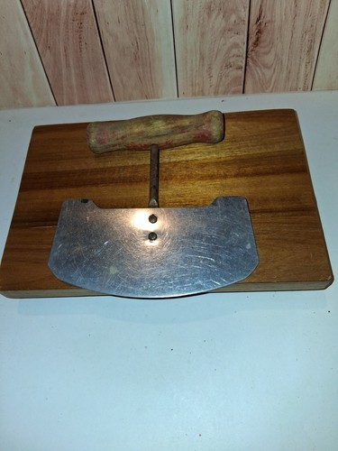 Vintage antique mezzaluna herb - mezzaluna,
