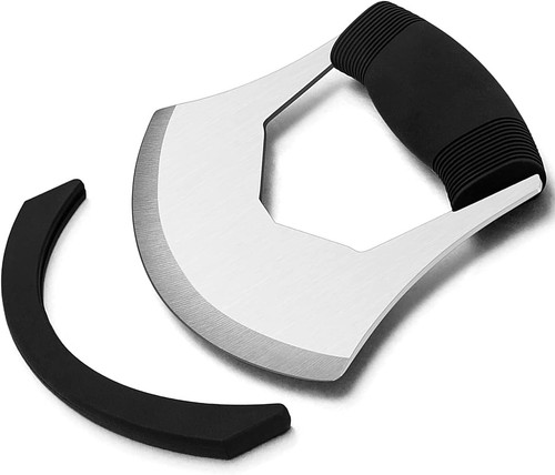 Mezzaluna knife pizza cutter - mezzaluna,