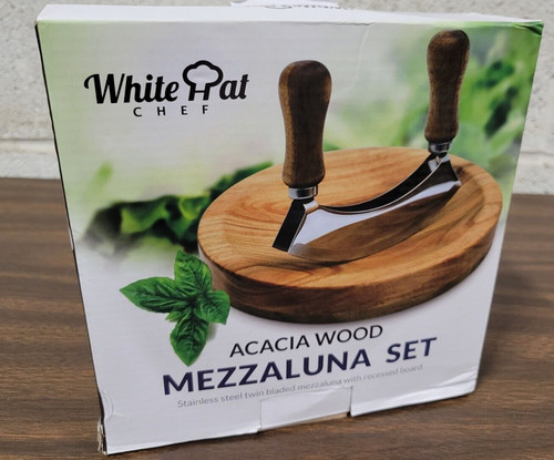 Mezzaluna knife - mezzaluna, +