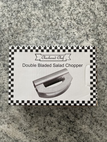Checkered chef mezzaluna - mezzaluna, salad