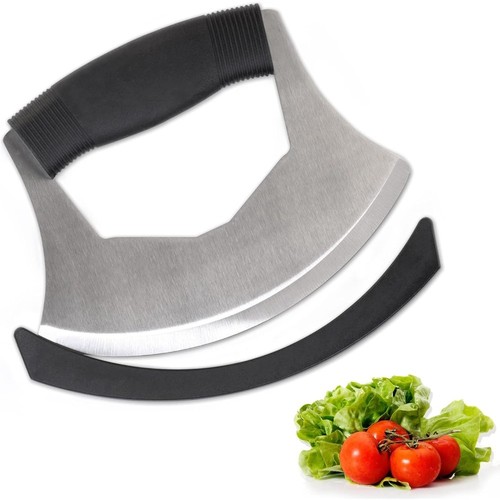 Salad chopper mezzaluna knife - mezzaluna,