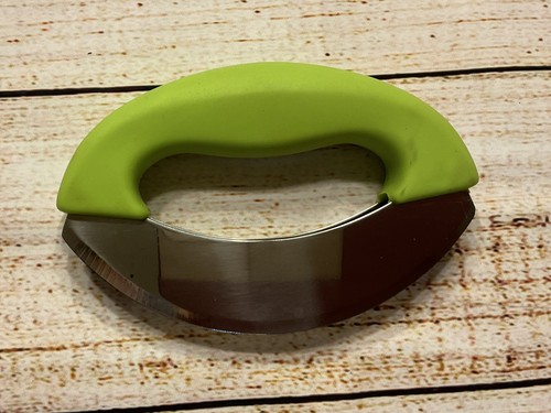 Avon stainless steel mezzaluna - steel,