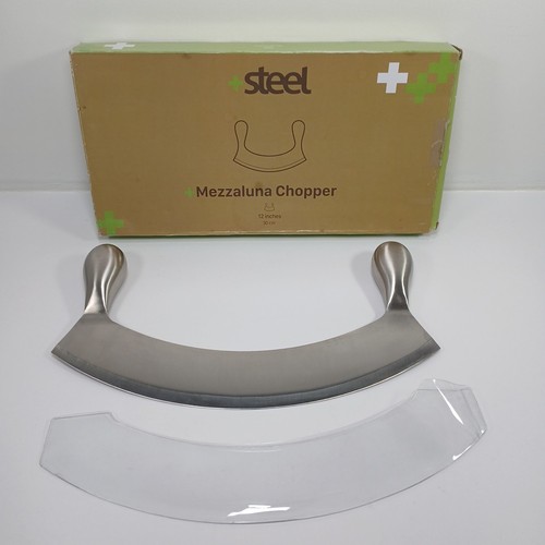 Mezzaluna stainless steel - steel, 12"