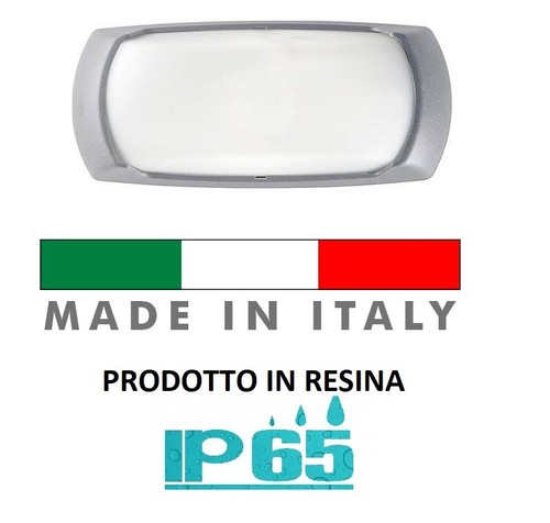 Applique esterno e27 bianca - applique,