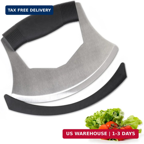 Salad chopper mezzaluna knife - chopper,