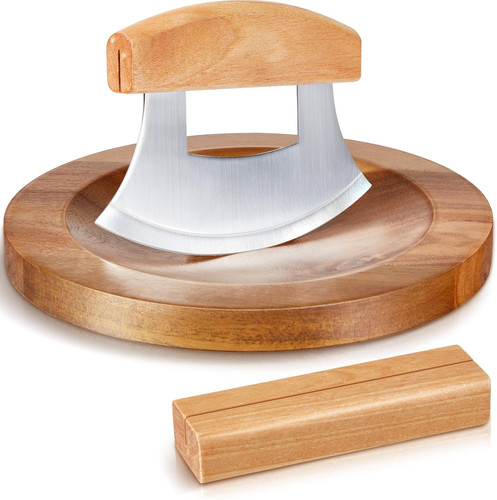 2pc ulu knife cutting board - ulu,